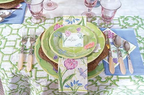 Caspari Floral Majolica Placemats - 4 Placemats - Image 5