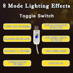 Diwali Decorations Items, Diwali Lights, 12 Warm White Diya Curtain Decoration Lights, Happy Diwali Decorations for Indoor Outdoor, Diyas for Decor (Diwali String Lights 1) - Image 4