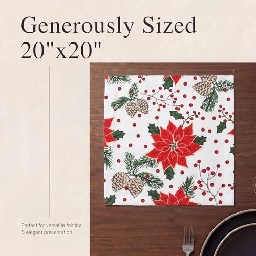 Urban Villa Cloth Napkins Cotton 20x20 (Set of 12) Pinecone - Image 6