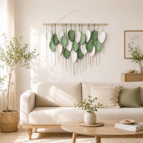 Macrame Wall Art Tapestry - Large Boho Chic Woven Wall Hanging Decor - Image 2