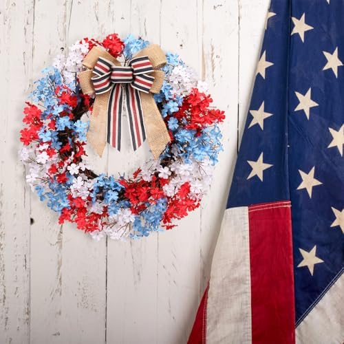 22inch 4th of July Wreath for Patrioticfor Memorial Day Front Door Decor - Image 7