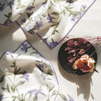100% Cotton Printed Cloth Napkins Set of 6, 18x18 Inch Reusable Dinner Napkins, Soft Washable Floral Table Napkins for Dining, Parties & Hosting - Lavender Vine - Image 5