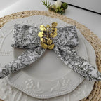 Bakayoyo Elegant Vintage Gold Herb Napkin Rings Set of 12 - Glossy Leaf Napkin Holders, Metal Table Adornment for Christmas, Thanksgiving, Weddings & Holiday Parties - Image 7