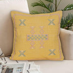 Indian Cotton Cushion Cover Sabra Kilim Pillow Cover Designer Decorative Sofa 18x18 Inche Handwoven Cushion Case for Farmhouse Home Decor Spring Decorative Pillow (Pattern 21) - Image 2