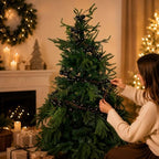 9ft Black Christmas Ball Garland Ornaments, Gothic Christmas Trees Garland - Image 5