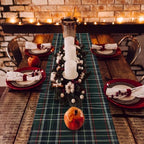 HunnmingRe 1 Pcs Green Christmas Tartan Plaid Table Runner 13 x 72 - Image 4