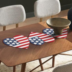 Lightnpro Beaded Table Runner 13x36 Inch - American Flag Design Heart Shape Patriotic Table Décor for 4th of July, Independence Day, Christmas Thanksgiving Holidays & Special Events - Red Blue White - Image 5