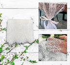 10 Pcs White Lace Table Runner 14 x 120 Inch Embroidered Boho Table Runner for Wedding Party Bridal Shower Decorations Vintage Rustic Table Runners - Image 2
