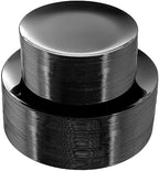 PULOTE 100PCS Black Plastic Plates Disposable - Premium Heavy Duty 50 Black Dinner, 50 Dessert/Salad Plates - Ideal for Party, Halloween by PULOTEpartywareWesupplyproductsandyouenjoylife