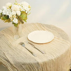 12 Pcs Beige Cheesecloth Table Runner 13ft Boho Gauze Cheesecloth Table Runner 160 inch Long for Christmas Wedding Bridal Baby Shower Birthday Table Decorations - Image 4