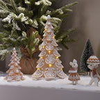 Cynkeyee Gingerbread Christmas Decorations Tree - Christmas Decoration Indoor with Lights Party Decorations Xmas Decor for Women Table Centerpiece 6.5x4.5x10 Inch - Image 4