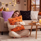 Tiamon 4 Pcs Halloween Throw Pillow Covers 18 x 18 Inch Pillow Cases - Image 5