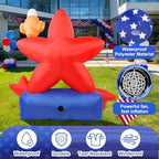 4th of July Inflatables 5.5FT American Star Blow Up Yard Decorations - Image 5