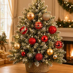SHareconn 66Pcs Christmas Tree Decorations, Christmas Tree Ornaments Set - Image 5