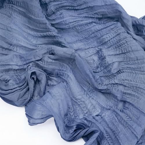 LemonRoad 4 Pcs 20ft Cheesecloth Table Runners Boho Gauze, Dusty Blue - Image 3