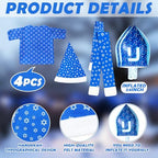 Maiteenly Hanukkah 12 ft Skeleton Costumes Accessories Giant Chanukah Hat Skeleton Clothing Inflatable Dreidel for Party Lawn - Image 4