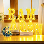 Aurelema 8 Pcs Ramadan Decorations LED Letter Lights Signs by Aurelema