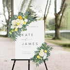 Yellow White Artificial Arch Flowers for Wedding Arch Decor - Image 3