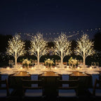PXBNIUYA 4 Pack Artificial Tree Lamp with Timer,DIY Birch Tree LED Light - Image 2