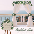 10 Pcs 5.6 ft Artificial Rose Eucalyptus Garlands - Image 5