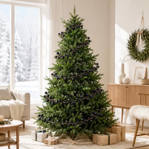 12ft Black Christmas Ball Garland Ornaments, Gothic Christmas Trees Garland - Image 4