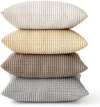 MIULEE Neutral Harmony Decorative Pillow Covers 20x20 Inch Set of 4 - Image 6