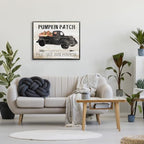 Fall Harvest Picking Sign, 30 x 40 Inch Canvas Wall Art - Image 3