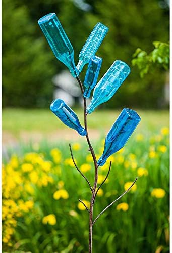 Evergreen Garden Glass Bottle Tree, Metal Bottle Trees for Garden Outside, Decorative Bottles Holder for Outdoor Wedding Christmas Party Decoration (Bottles Sold Separately) - Image 3