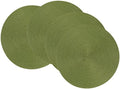 Now Designs Disko Round Placemats, Disko Fir, Set of 4 by NowDesigns