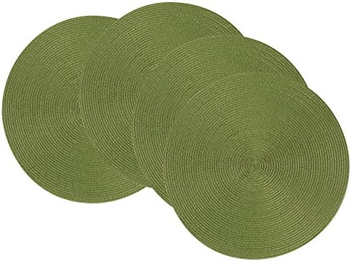Now Designs Disko Round Placemats, Disko Fir, Set of 4 by NowDesigns