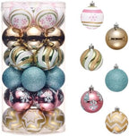 Valery Madelyn 30ct Christmas Ornaments Tree Decorations Set 2 Inch by ValeryMadelyn
