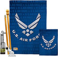 Breeze Decor US Air Force Garden House Flag - Kit Armed Forces USAF United State American Military Veteran Retire Official - Decoration Banner Small Yard Gift Double-Sided Imported 28 X 40 by Breeze+Decor