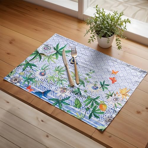 Maison d' Hermine Placemats Set of 4 Reusable 100% Cotton (13"x19") - Image 5