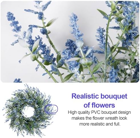 26'' Large Lavender & Eucalyptus Wreath for Front Door - Image 2