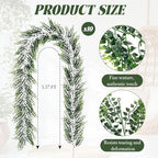 Suncalla 10 Pack 5.57ft Artificial Greenery Garland, Lifelike Fake Vines - Image 2