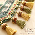 Patdrea Designer Vintage French Linen Table Runner,12"X87"-Palladin A - Image 4