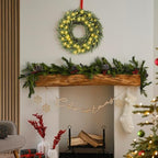 Norfolk Pine Christmas Wreath for Front Door Decoration, 26 in - Image 5