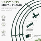 6 Pack Metal Wreath Frame - 18 Inch Wreath Form with 6 Pcs Adhesive Hooks and 38 Yard 22 Gauge Paddle Wire - Image 4