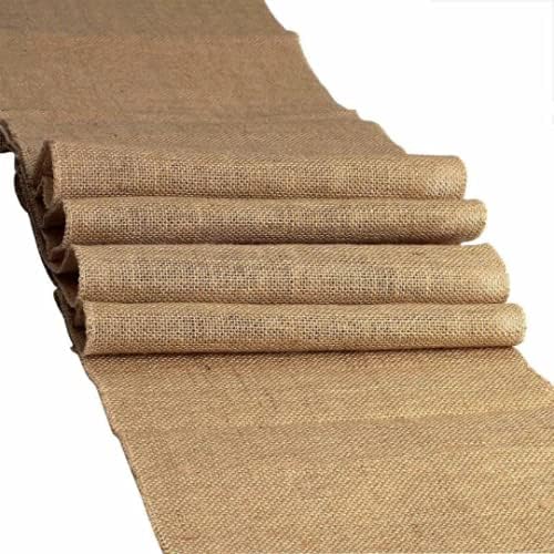 Sedona Designz 100% Natural Burlap Table Runner – Rustic Jute Runner with Serged Edges – Odor-Free – Farmhouse Wedding & Event Décor - 12" x 144" by SedonaDesignz