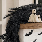 Halloween Decorations Indoor - 6FT Black Artificial Norfolk Pine Garland - Image 5