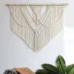 guzhiou Large Macrame Wall Hanging, Boho Woven Tapestry Decor Art, 43"x32" by guzhiou
