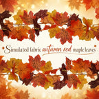 52 Pcs Fall Table Decor, 2 Orange Runners 4 Maple Leaf Garland - Image 4
