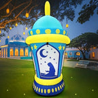 KOOY 5FT Inflatable Ramadan Lantern with Crescent Moon Blow Up Islamic Eid Decor Muslim Holiday Outdoor Decorations, LED Lighted Outdoor Ramadan Decor Yard Lawn Garden Home Party - Image 4