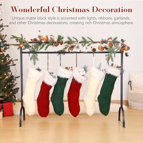Housolution Christmas Stocking Holder Stand with 12 Hooks - Image 5