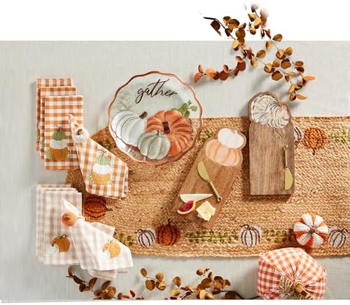 Mud Pie Pumpkin Jute Runner; 17" x 51" - Image 2