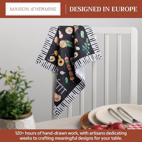 Maison d' Hermine Cloth Napkins Set of 4 Reusable 100% Cotton (18" x 18") - Image 2