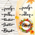 Jetec 40 Pieces Thanksgiving Decor Thankful Grateful Blessed, Black - Image 3