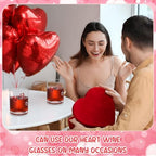 Skylety 2 Pcs Heart Icons Juice Glasses Love Drinking Cups 13.5 oz Old Fashioned Whiskey Cocktail Coffee Mugs for Mother's Day Party Gift Decor - Image 4