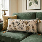 ISAENNE Vintage Linen Rectangle Throw Pillow Cover,Set of 2,28"x12"-Murad A - Image 7