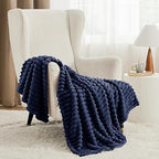 Bedsure Soft Navy Blue Throw Blanket for Couch Decor Gifts 50"x70" - Image 3